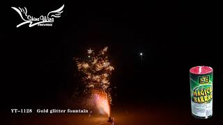 YT 1128 Gold glitter fountain