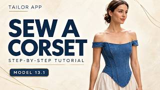 Full How to Sew an Off-Shoulder Corset | Step-by-Step Tutorial | Tailor App 13.1 News