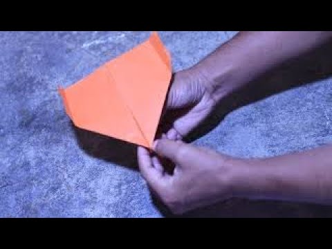Origami no 6 # Bloomerang aeroplane tutorial fly fly high - YouTube