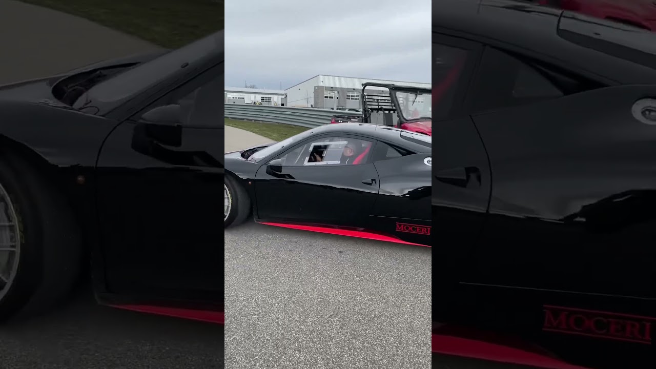 Guy out run Ferrari racecar 🤯🤯 