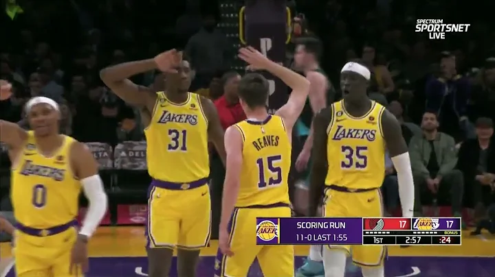 Austin Reaves electrifies the crowd with a steal a...
