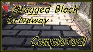Finally Completed Stagged Concrete Block Driveway and Sidewalk by Handyman Walking with Jesus 146 views 1 year ago 5 minutes, 36 seconds