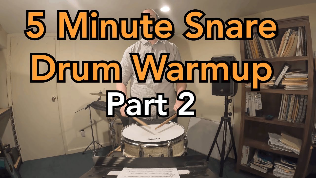 5 Minute Snare Drum Warmup Part 2 (Concert Snare)
