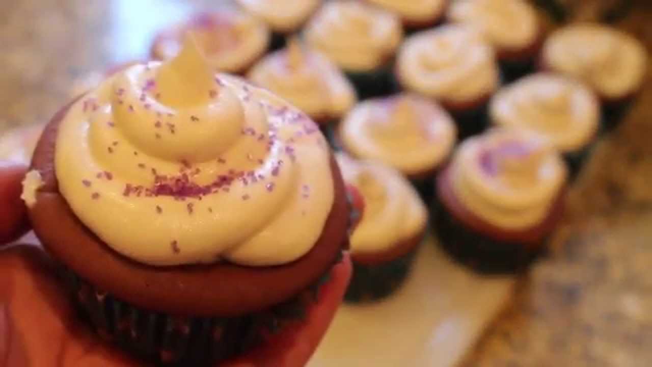 Purple Velvet Cupcakes - YouTube
