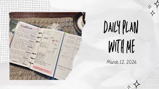Plan With Me in my Personal Rings Planner - March 12, 2026