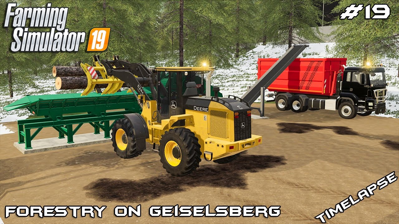 Building JENZ stationary wood chipper Forestry on Geiselsberg
