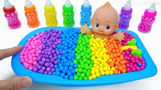 Satisfying Asmr l How To Make Colorful Beads with Bathtub  ASMR
