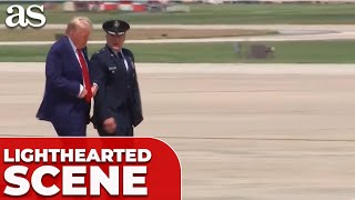 Trump’s RESPECTFUL TARMAC EXCHANGE with Air Force Colonel STANDS OUT