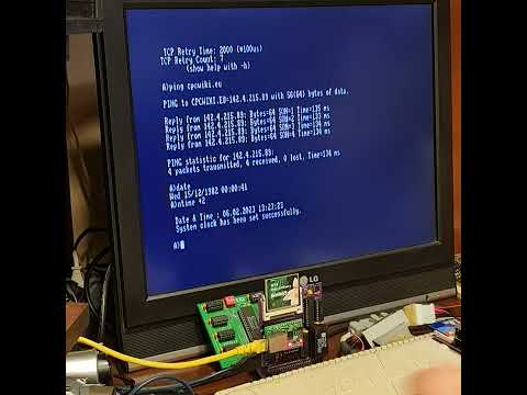 Demonstration of CP/M TCP/IP utilities for Cyboard