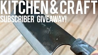 Subscriber Giveaway - Japanese Nakiri Knife