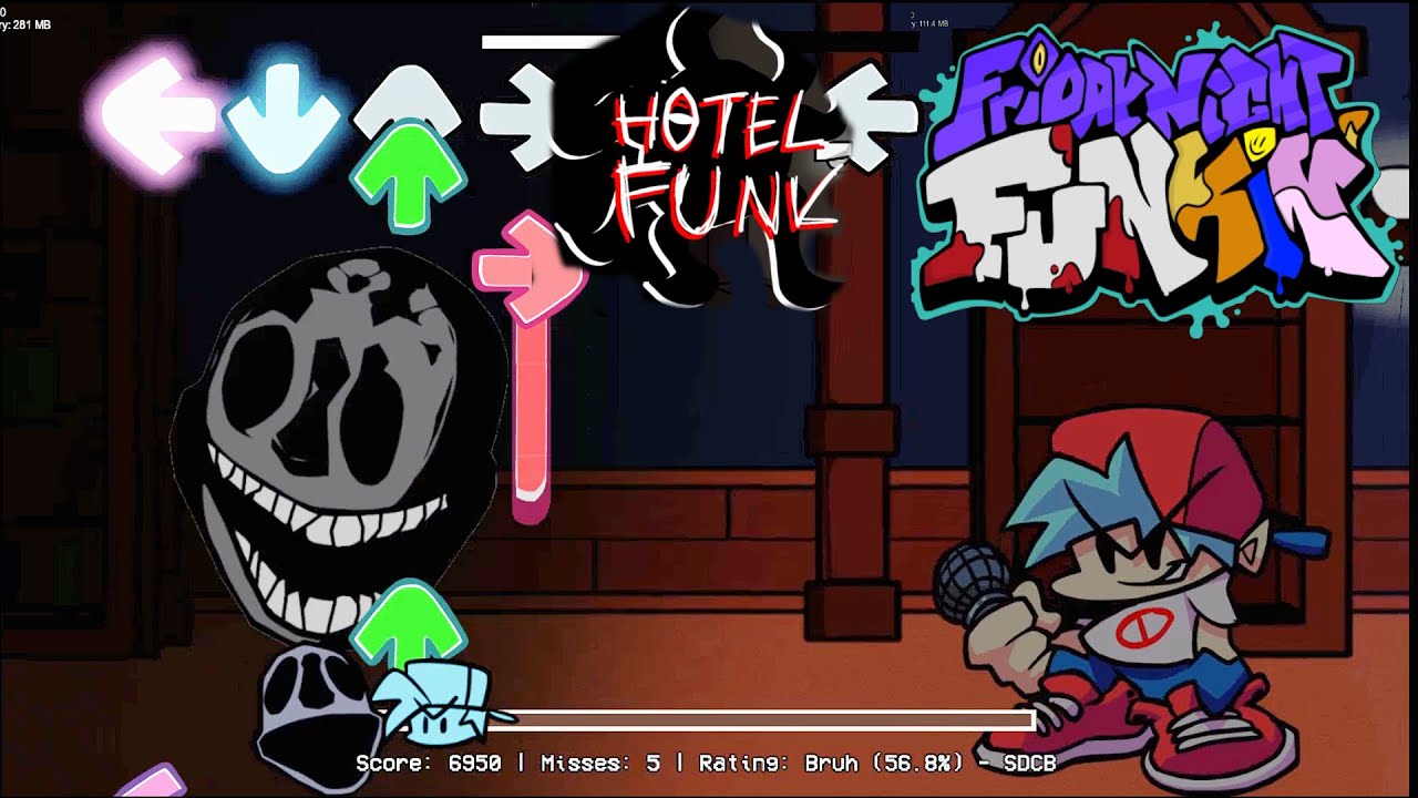 NUEVO ! DOORS hotel funk VS BF Friday Night funkin ROBLOX VS FNF JUEGOS YIYO JUEGA YouTube