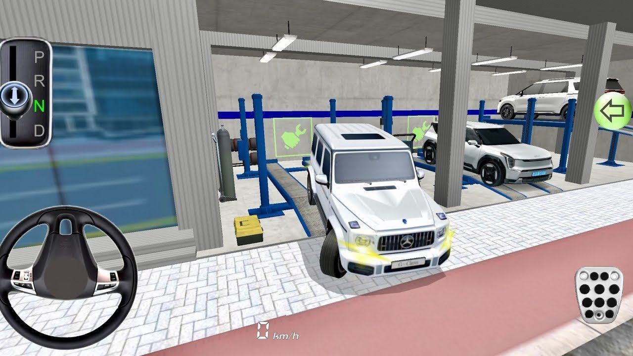 New White G-Wagon G-63 For Parking - 3d Driving Class android gameplay|| Car Game #gameplay #cargame