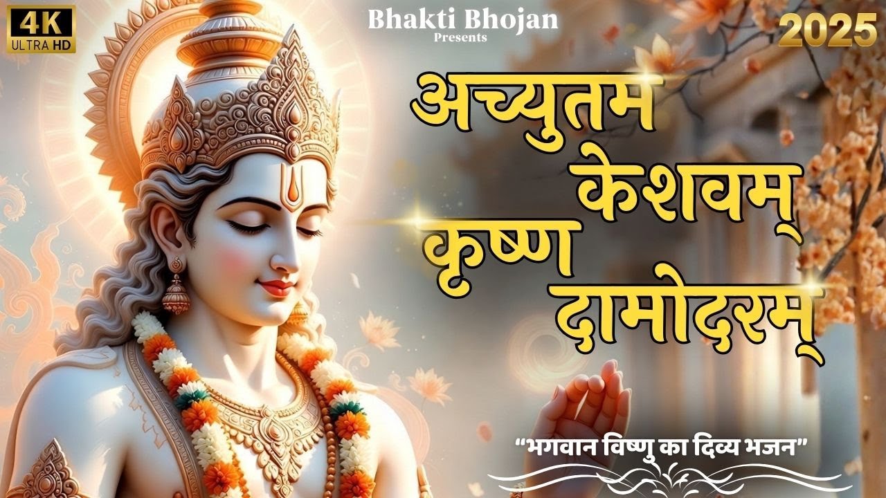 अच्युतं केशवं कृष्ण दामोदरम् | Lord Krishna Vishnu Bhajan | Peaceful Bhajan | Krishna Bhajan 2025