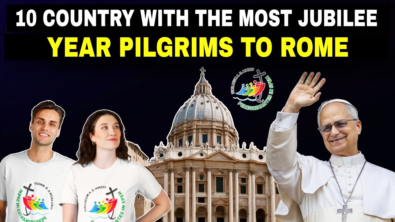 10 стран с наибольшим количеством паломников, прибывающих в Рим в юбилейный год‼️