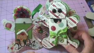 Gingerbread Men Christmas Mini Scrapbook Album