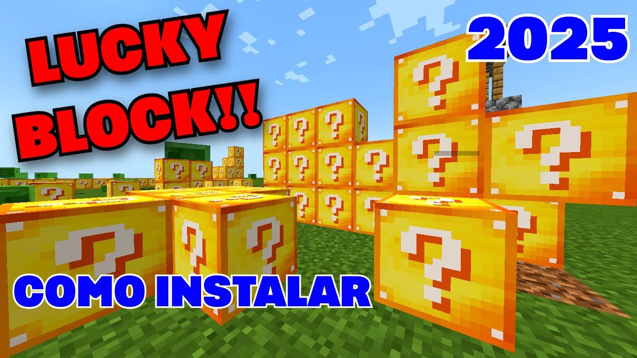 COMO INSTALAR O MOD LUCKY BLOCK!! + Download - Tutorial Minecraft - YouTube