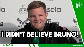 I DIDN’T believe Bruno WOULDN’T get booked! Howe delighted after Spurs win | Newcastle 4-0 Spurs