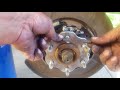 How to replace parking brake shoes, drums, Nissan Pathfinder