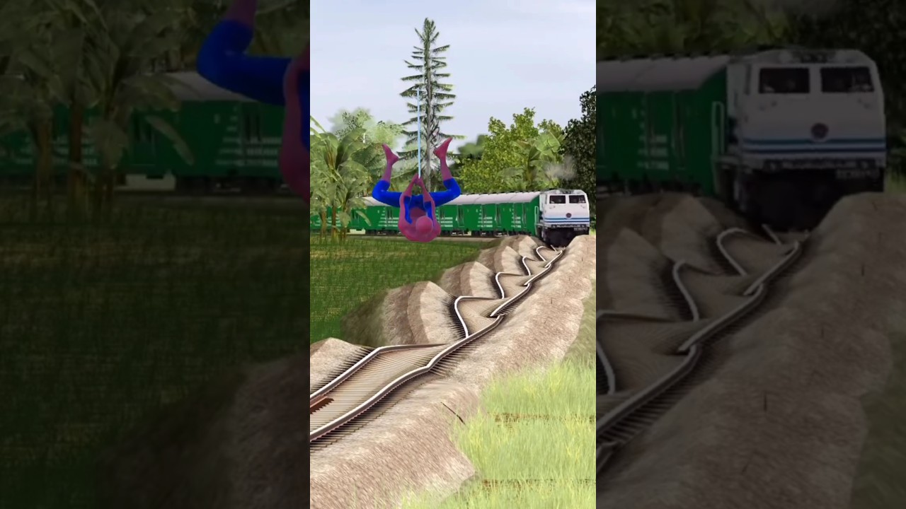 Funny vfx moye moye boy stop the high speed train 😜 