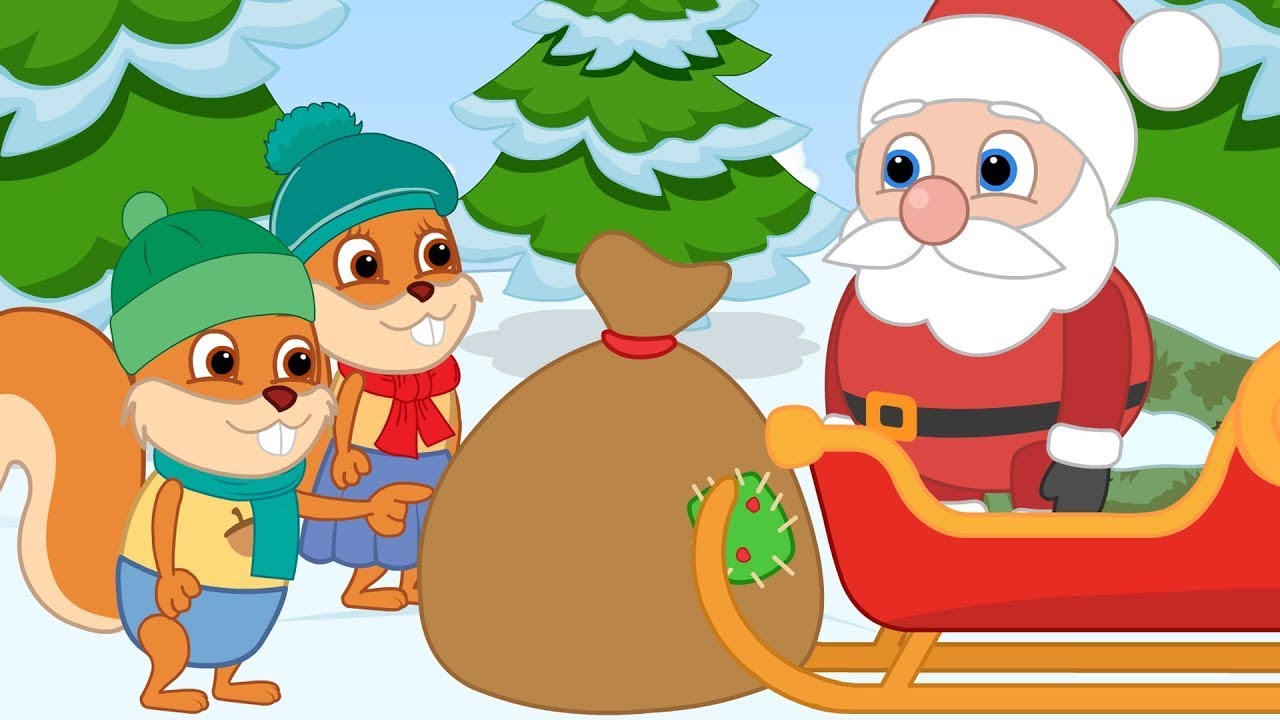 �� LIVE Bridie Squirrel in English - Hello Santa Claus Cartoon for Kids - YouTube