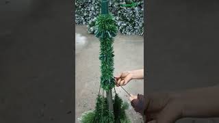 How do factories assemble Christmas tree branches ? #christmas #christmastree #christmasdecor