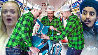 Triplet Stealing Prank on Public Transit thumbnail