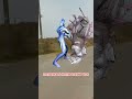 The Ultraman living in the body came out and defeated the monster