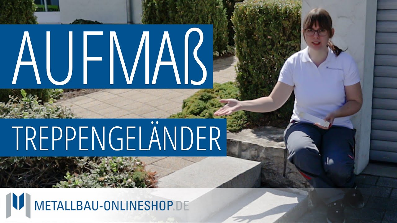 Aufmaß für ein Treppengeländer– die Stufen RICHTIG vermessen | metallbau-onlineshop.de