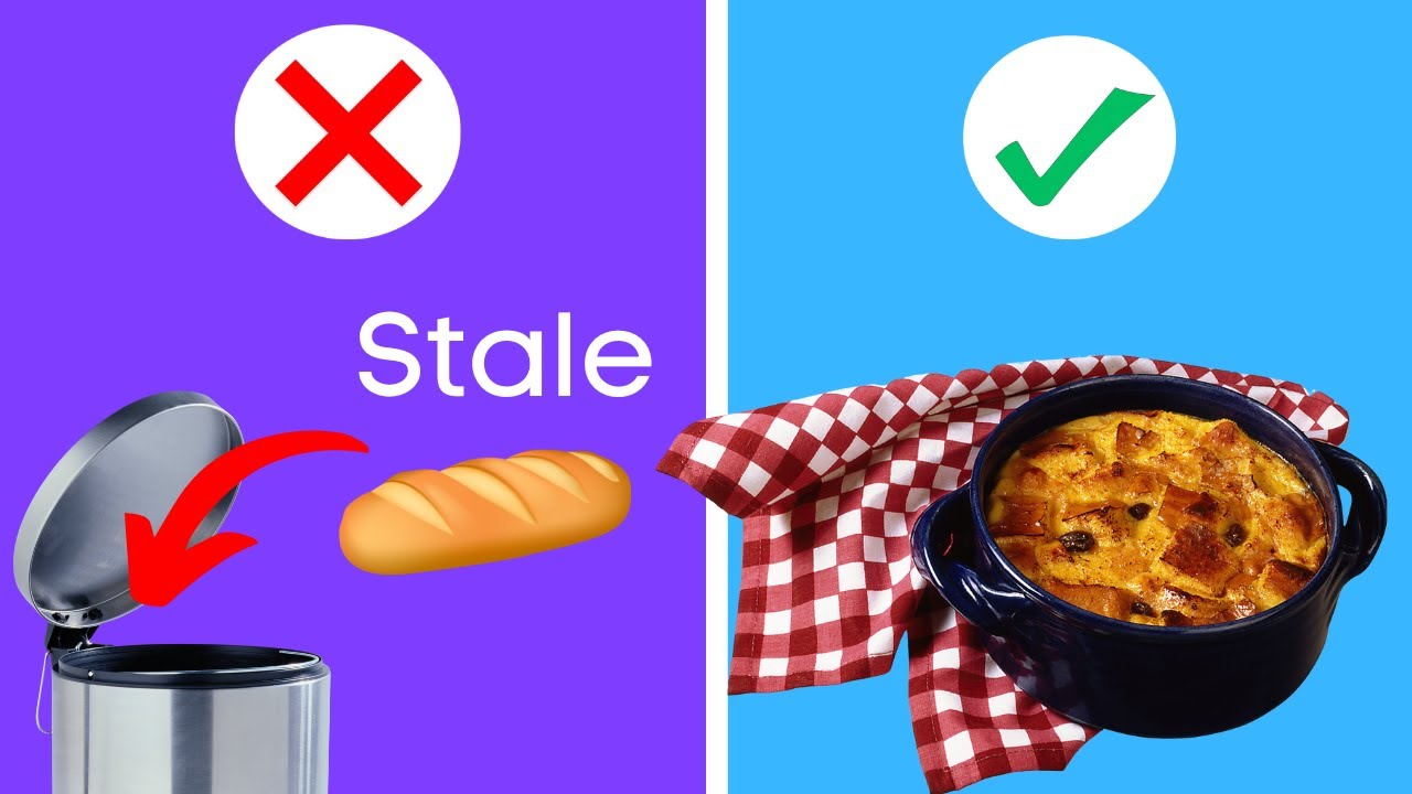 Extreme Frugal Bread Pudding (Save Your Stale Bread Baked Recipe) YouTube