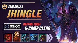 JHINGLE IS HERE...Jhin Jungle Clear Guide | 3:02 Jhin 5-Camp Clear [Season 12.8]