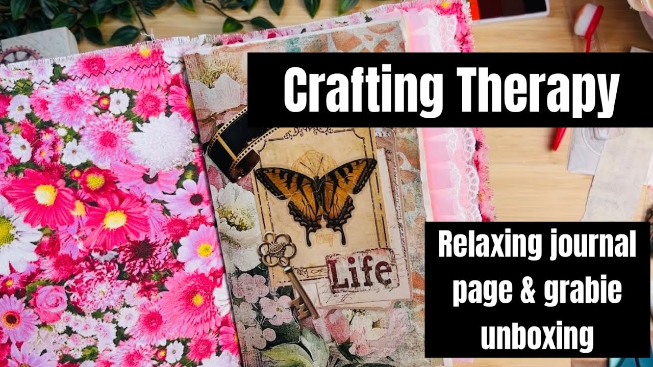 Crafting therapy using the grabie vintage box - YouTube