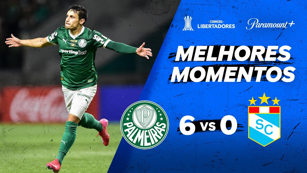 PALMEIRAS 6 x 0 SPORTING CRISTAL - CONMEBOL LIBERTADORES 2025 | Paramount Plus Brasil