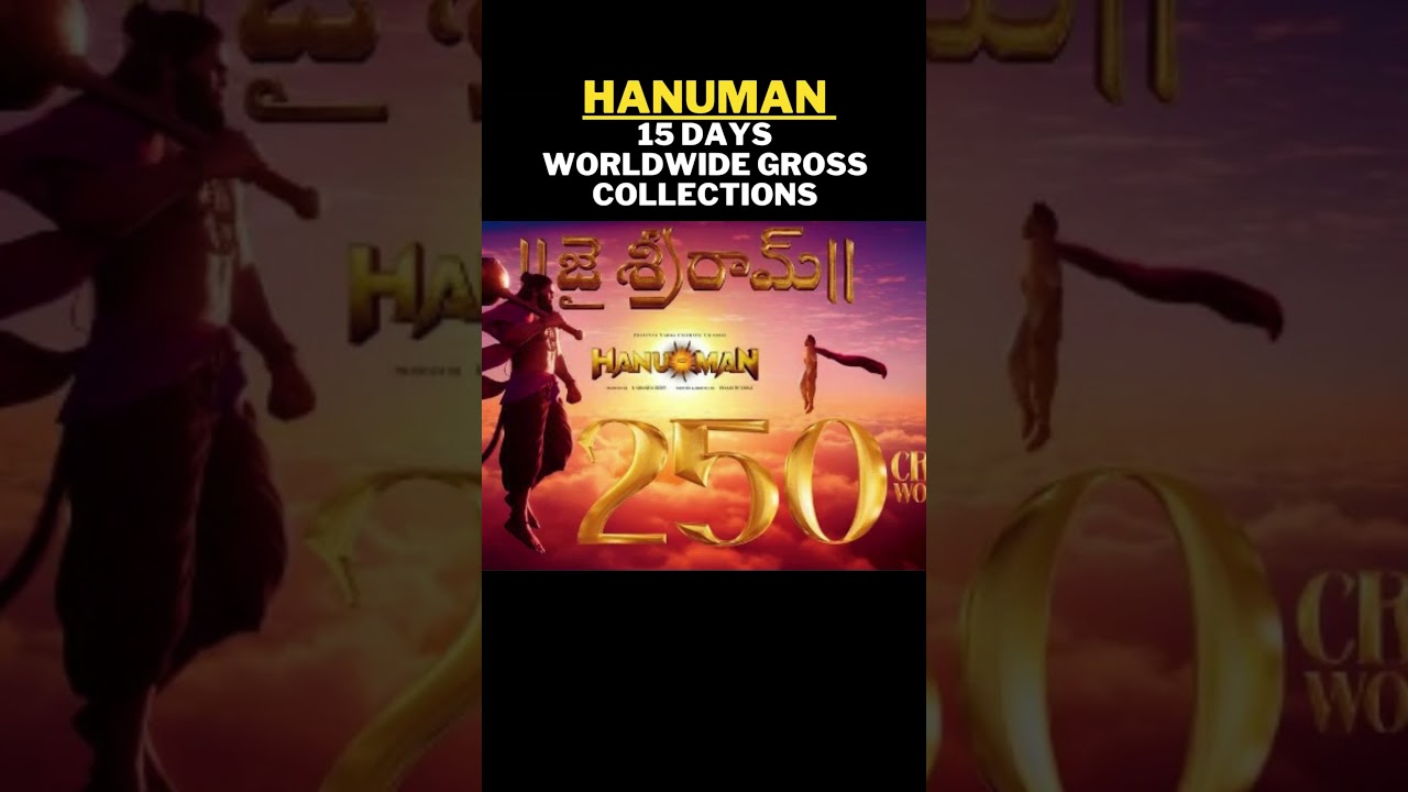 Hanuman Movie 15 Days Worldwide Collections | Teja Sajja, Prasanth Varma | Movie Collections