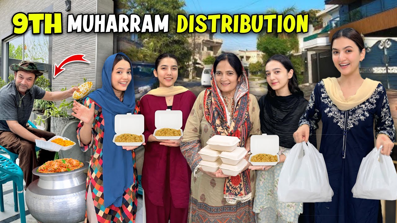 9th Muharram 🌙 Special Food 🍛Distribution Vlog  🤲😍| Hira Faisal | Sistrology