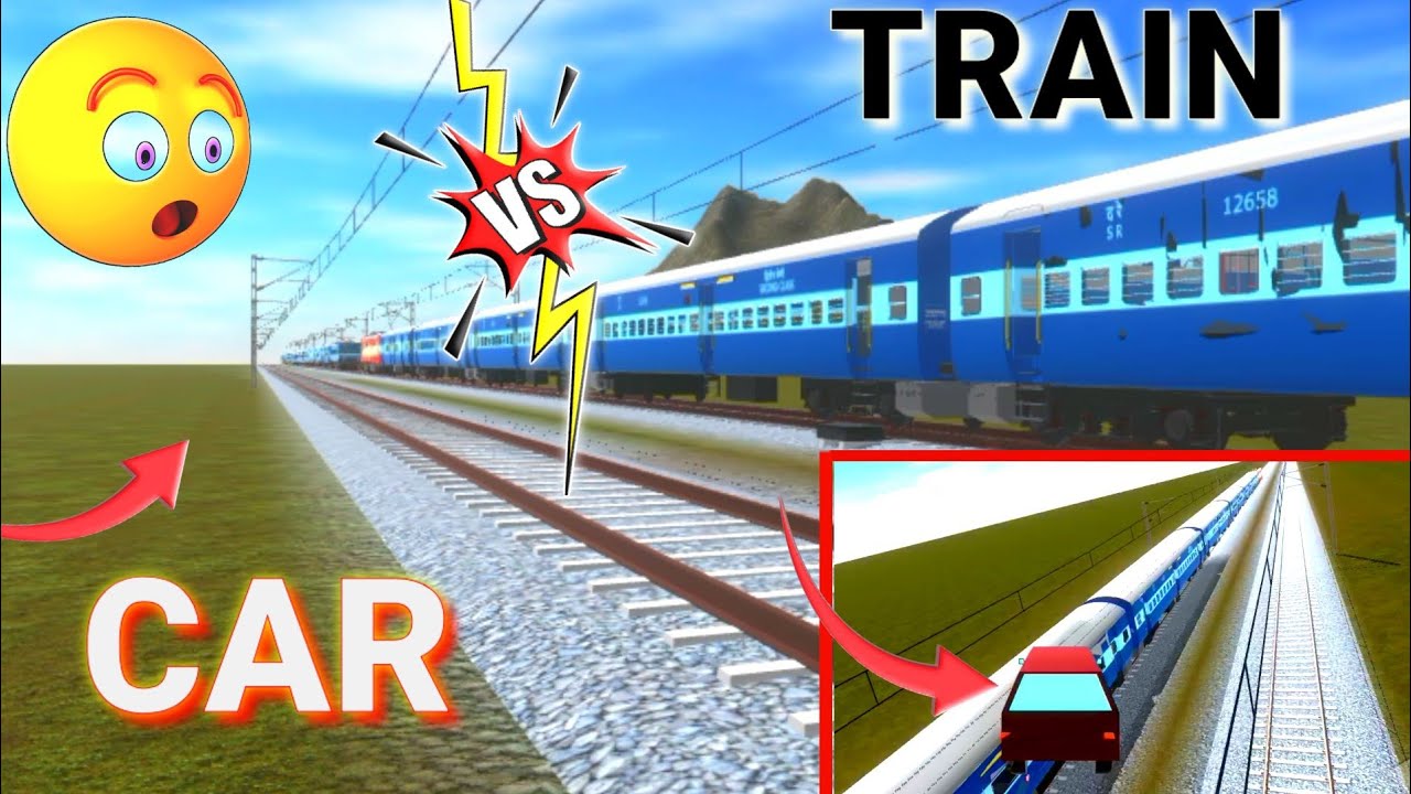 Car Racing Train High Speed ICF Train Vs Car Racing Train Crossing3d GAMEPLAY - YouTube