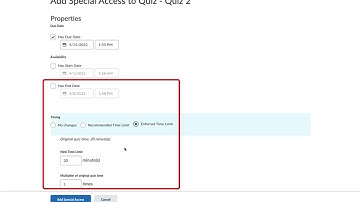 Special Access Quiz D2L