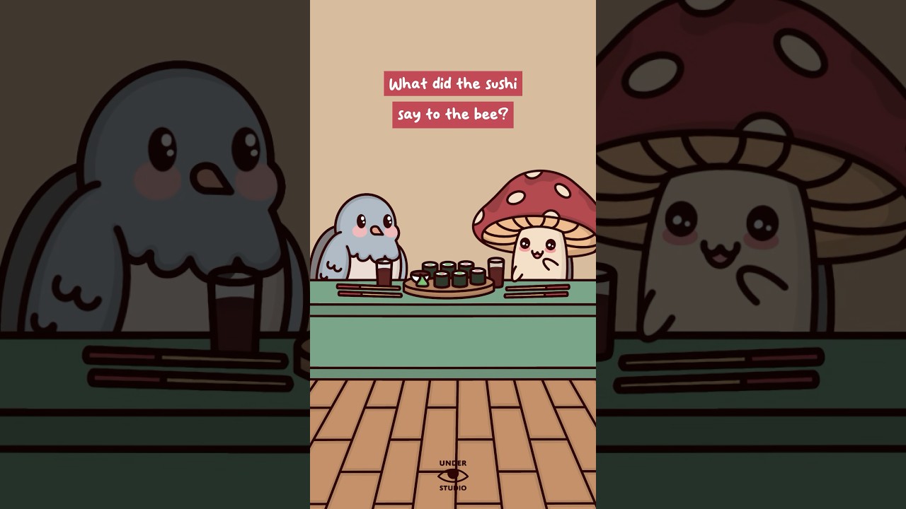 Wasabi 🍣 Mushie & Birdie | Dad Joke Animation Meme | Original Audio: @JushyTV