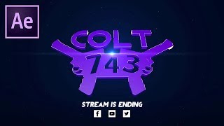 Stream Ending Video - Colt743 Streaming Outro (After Effects + Cinema 4D)