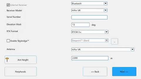 How to configure external radio setup in Topcon GPS System