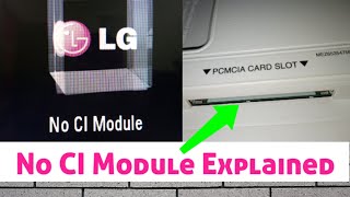 No Ci Module Scrambled On Lg Tv Explained