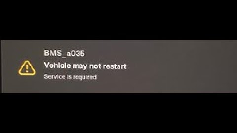#tesla BMS_w035 "Vehicle may not restart" Guide to fix #BMS_w035 #Isolation #BMS_w035_SW_Isolation