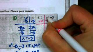 Two Step Equations PART 2
