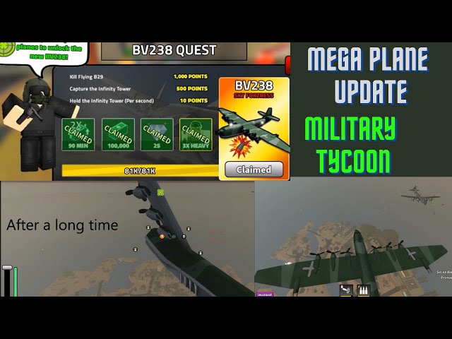 MEGA PLANE!] Military Tycoon™ - Roblox