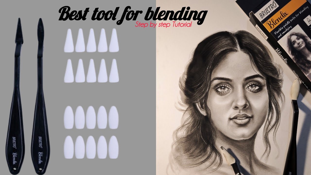 How to Blend Charcoal in Portrait Drawing | Step-by-Step Tutorial - YouTube
