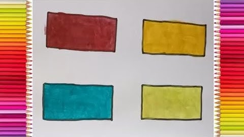 How to Draw a Perfect Rectangle & Paint It | Easy Drawing Tutorial for Kids & Beginners"