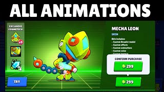 NEW MECHA LEON !! ALL EFFECTS & WINNING and LOSING ANIMATIONS