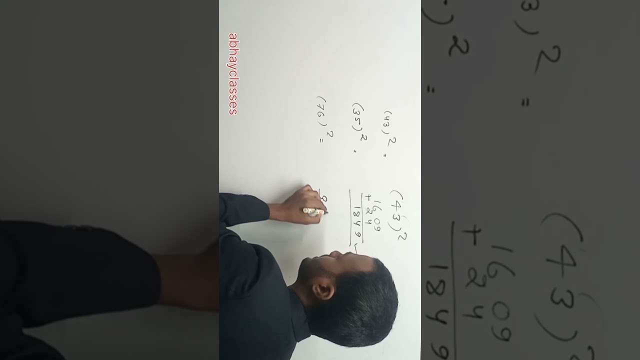 math trick video by abhay classes 