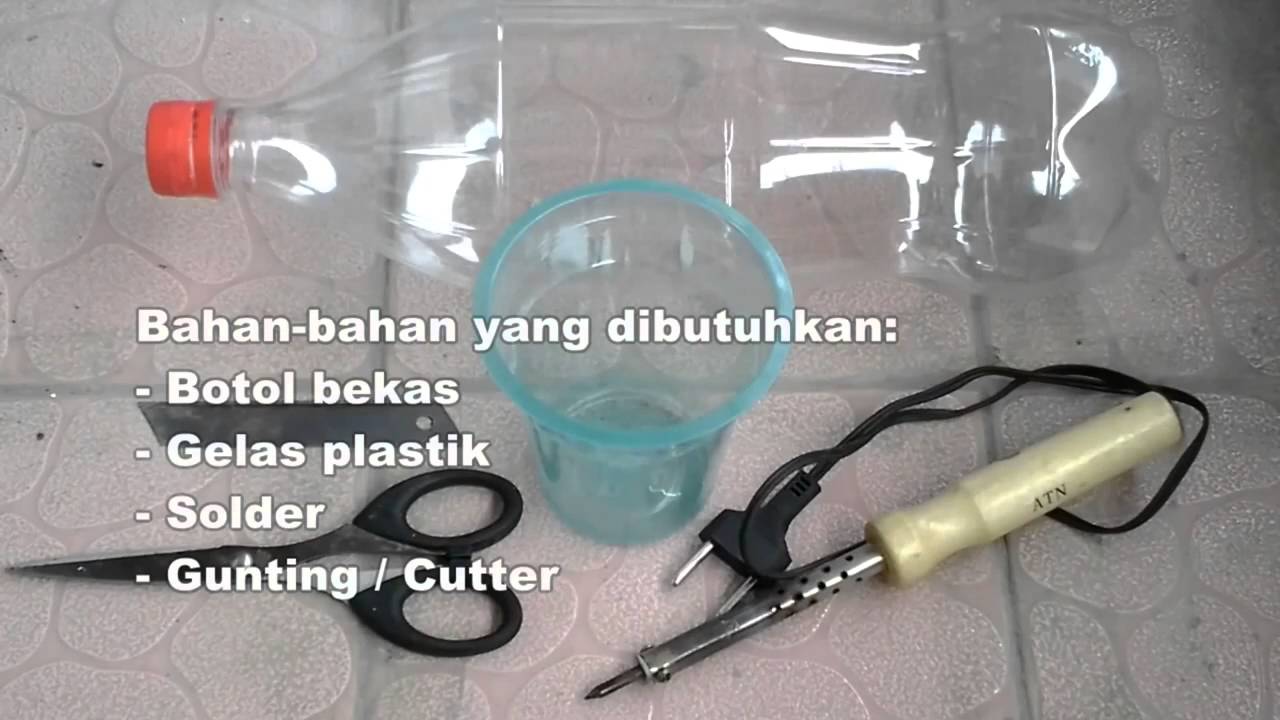  Cara  Membuat  Pot  Hidroponik  Sederhana Dari  Botol  Plastik 
