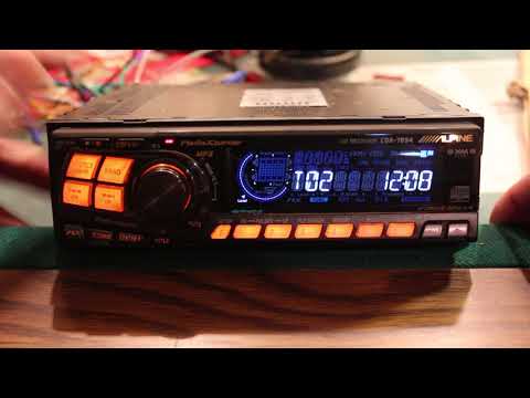Alpine CD Receiver CDA-7894 Overview - YouTube