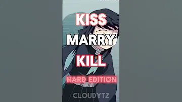 Kiss Marry Kill Hard Edition Demonslayer Anime Muichiro Giyuutomioka Rengoku 